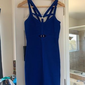 Blue Bebe Bandage Dress